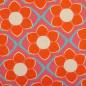 Preview: Baumwollcanvas Rocha Retro Blumen orange/pink by Swafing